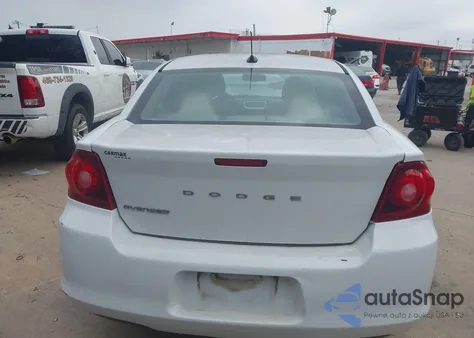 2013 Dodge Avenger Se из США, поврежденный, VIN 1C3CDZAB5DN588299